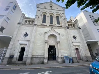 Façade de la chapelle Mondésir, 1 rue Mondésir à Nantes